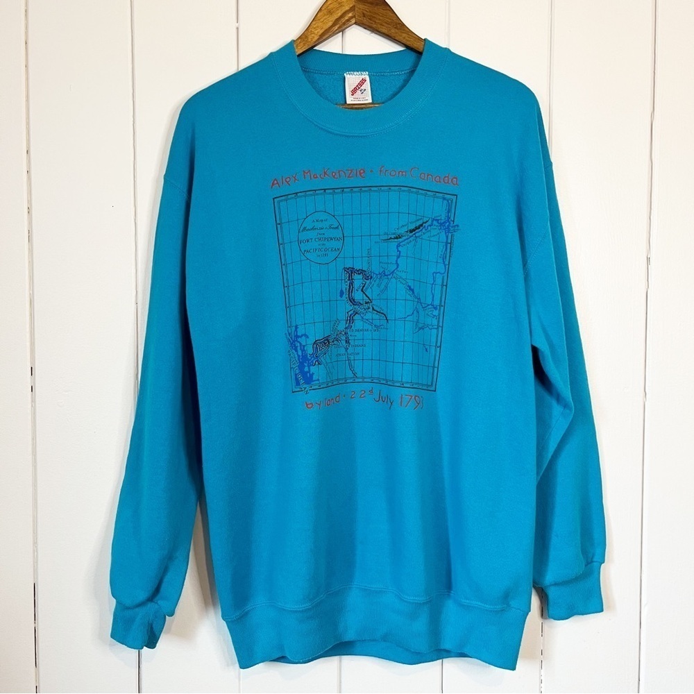 Vintage Jerzees Alex MacKenzie From Cananda Crew Neck. Size XL.